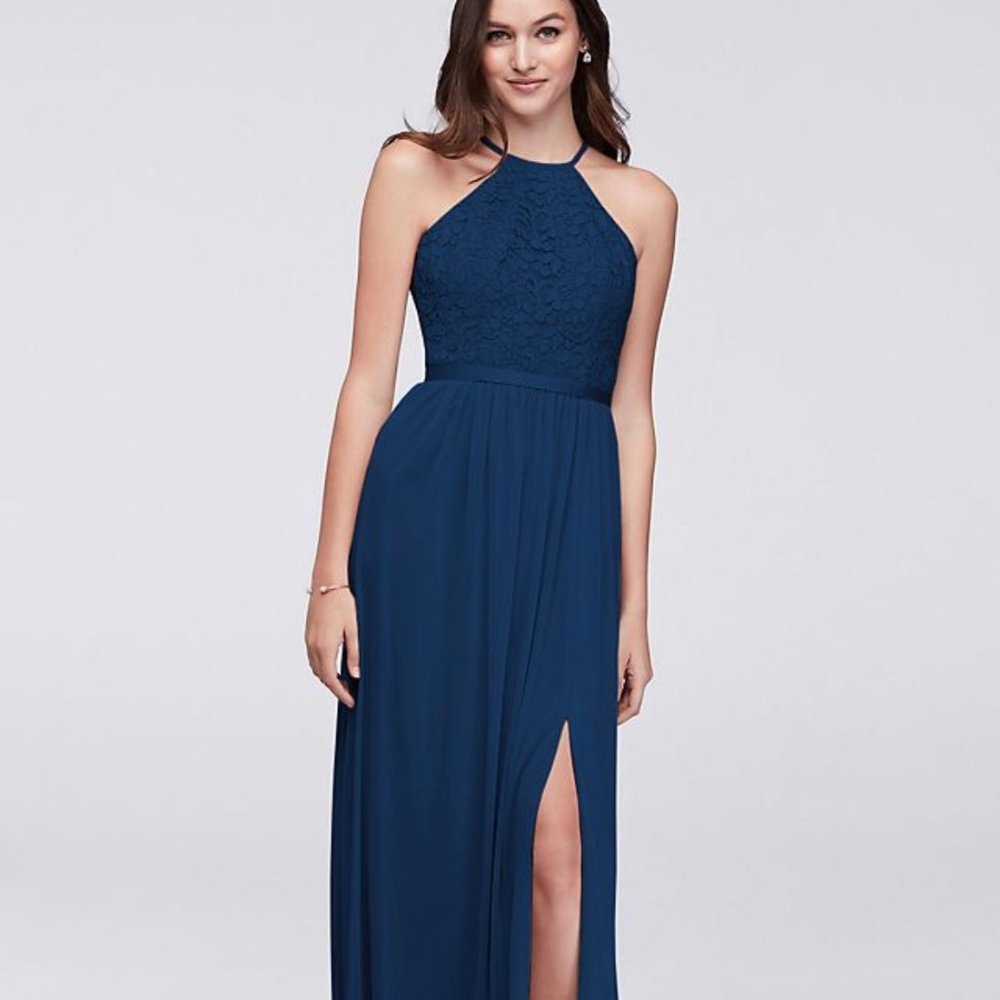 Navy Bridesmaid Dress from David's Bridal